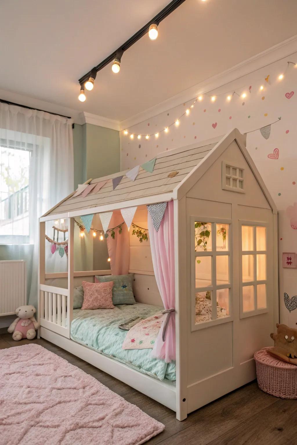 Transform bedtime into an enchanting adventure with a cottage-style bed.