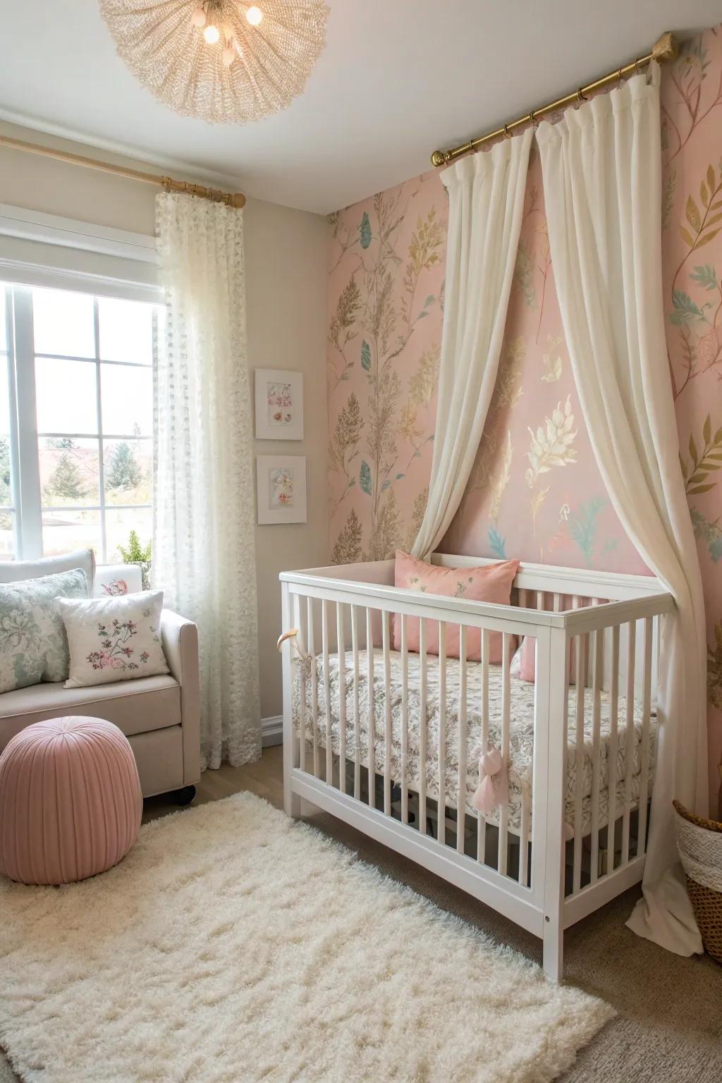 Small cribs offer a compact option for limited spaces, blending smoothly into bedroom corners.