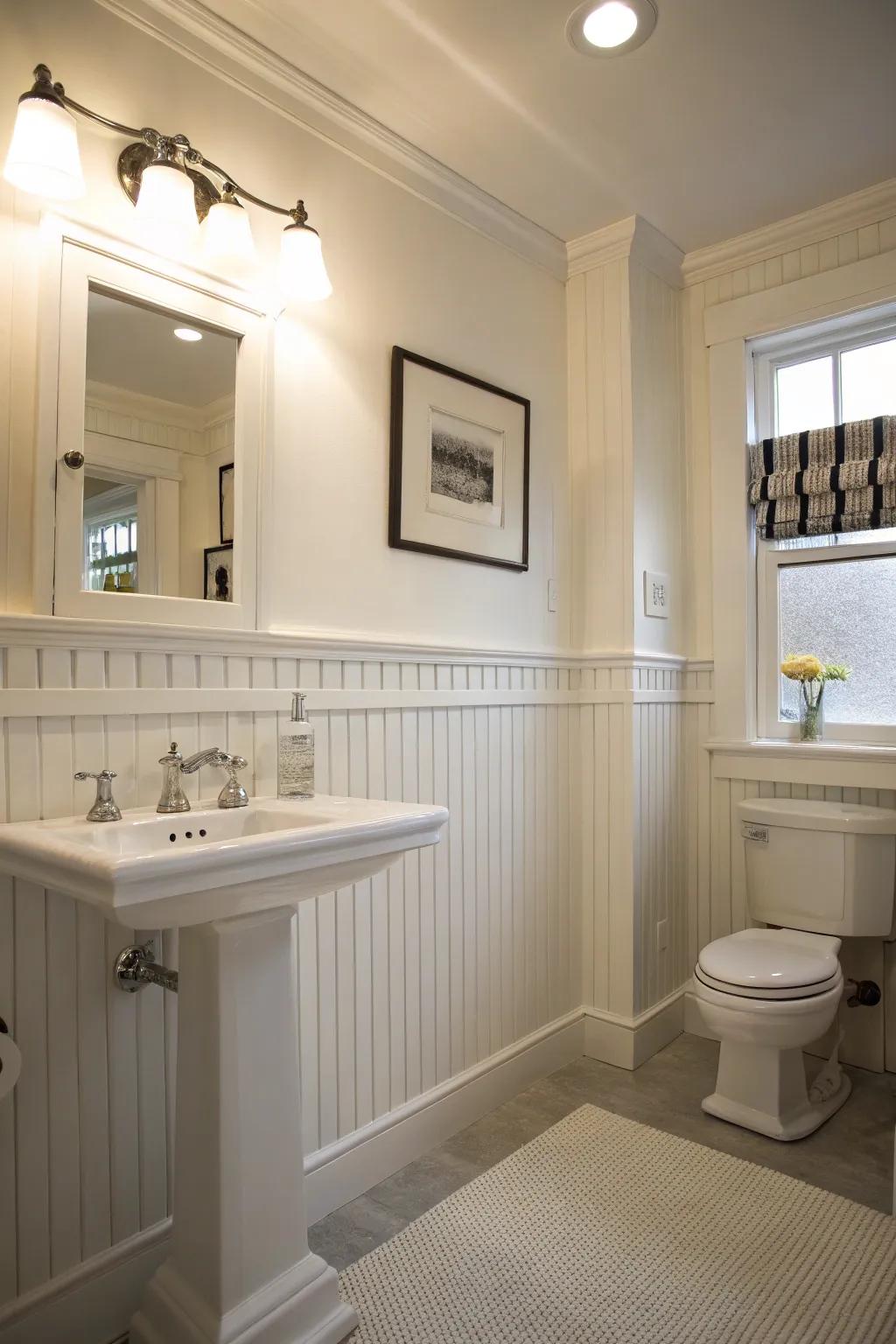 Pristine decorative panels complement every bathroom aesthetic.