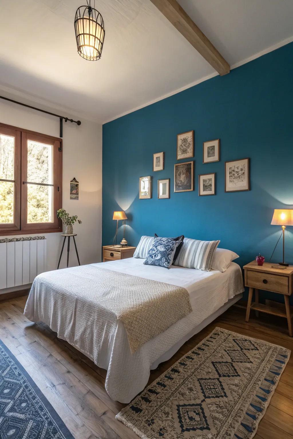 Make a bold statement with an eye-catching accent wall.