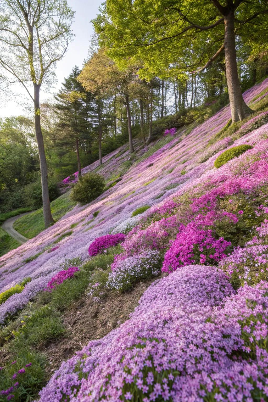 Creeping Bloom brings a burst of color to any slope.