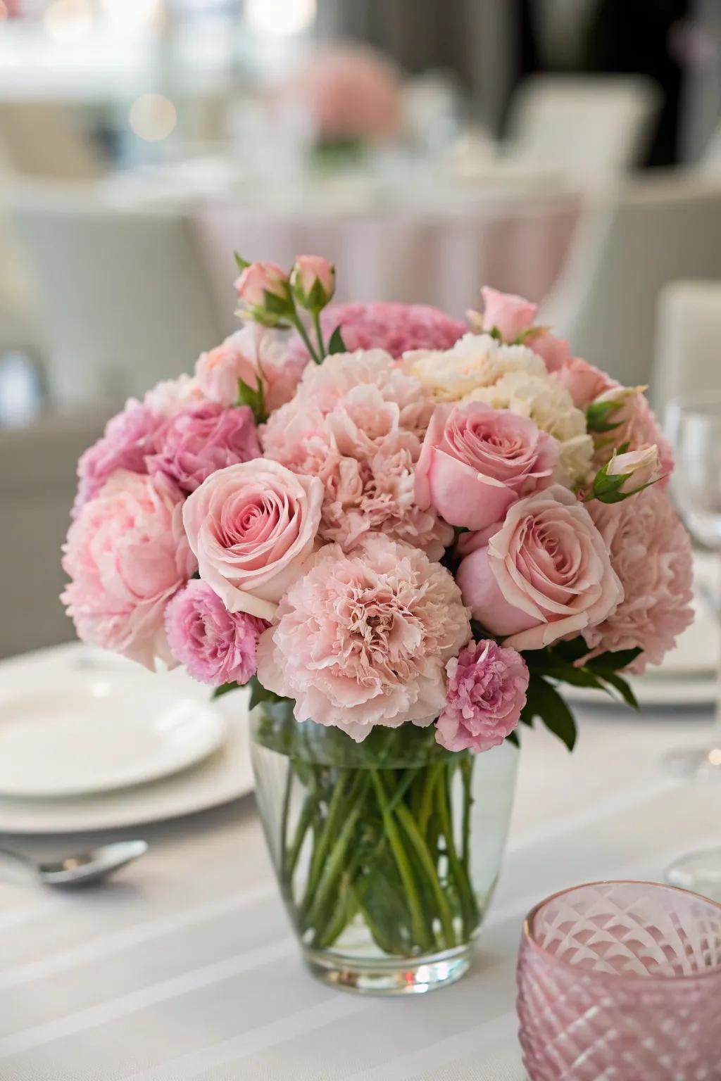 A graceful interplay of pink tones achieving a harmonized aesthetic.
