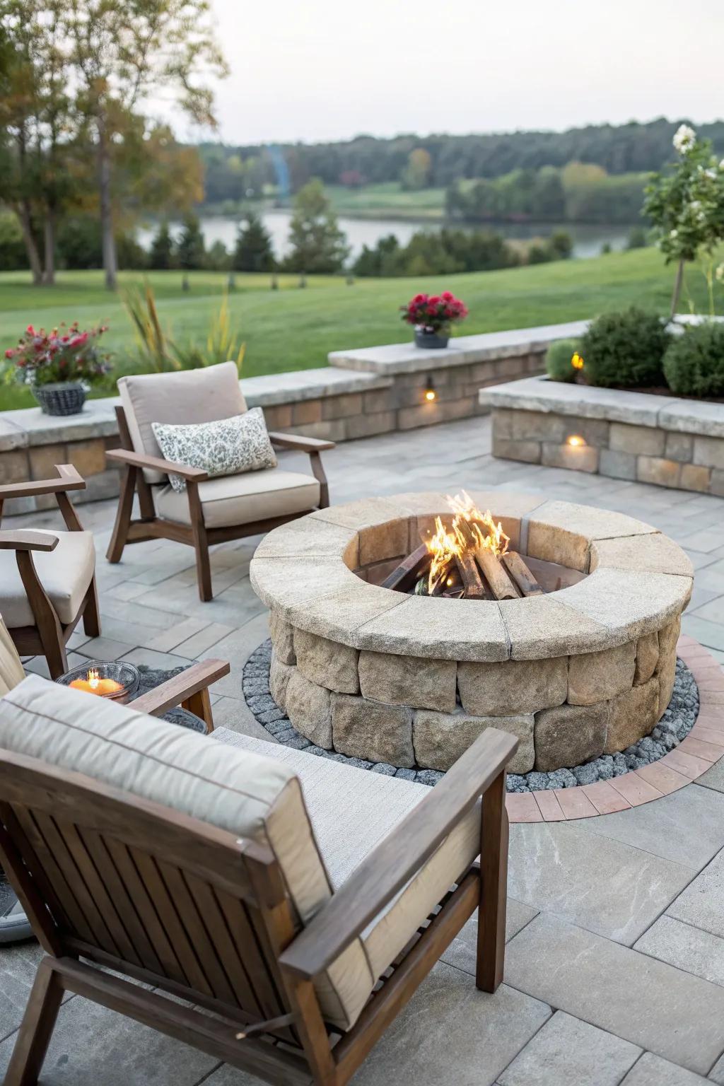 A DIY fire pit can anchor your patio's aesthetic.