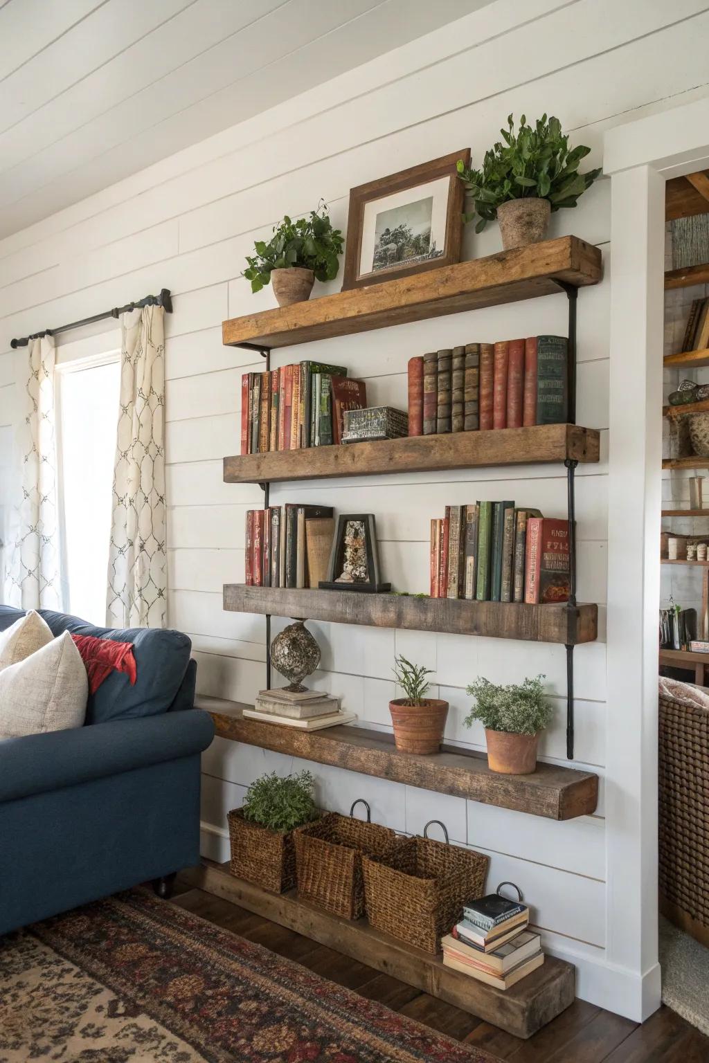 Salvaged timber introduces an element of rustic sophistication to every setting.