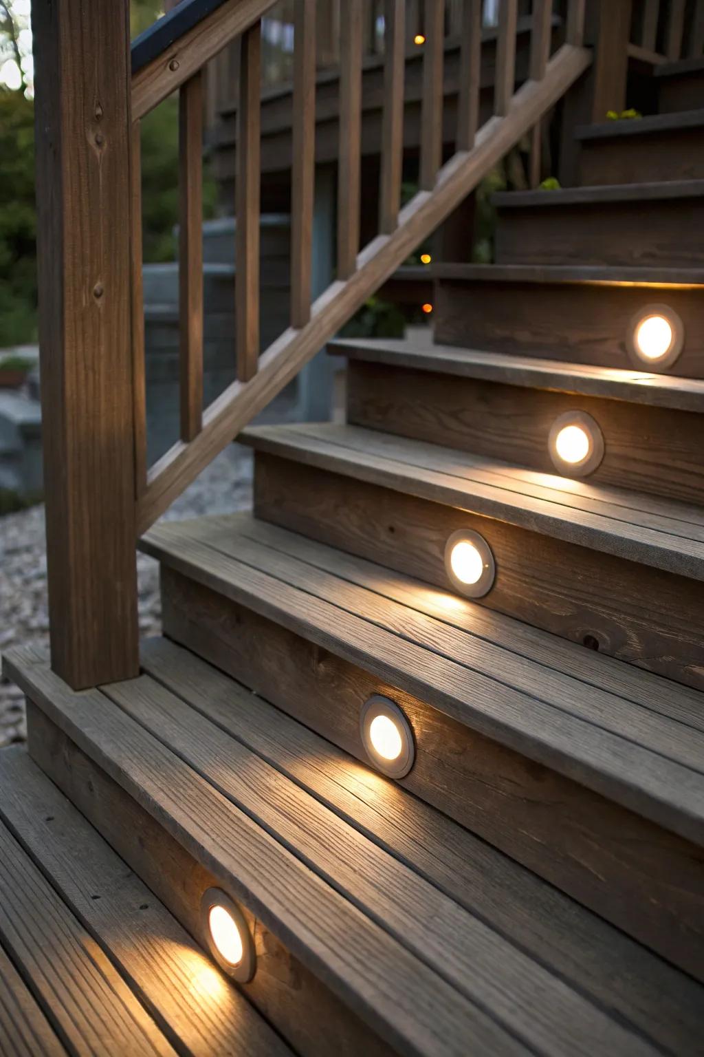 Integrated lights deliver a polished and current look