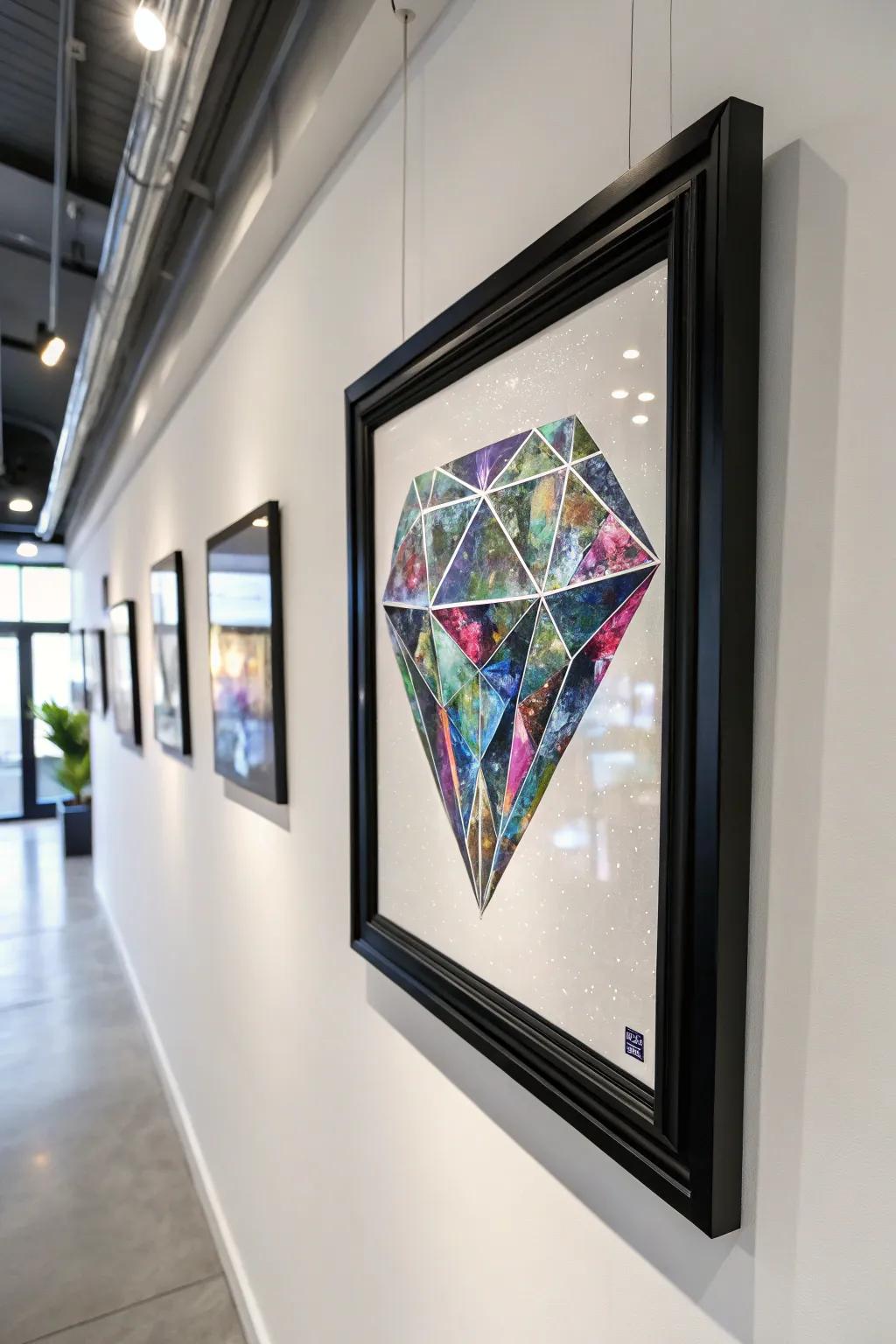 Timeless appeal with an ebony border.