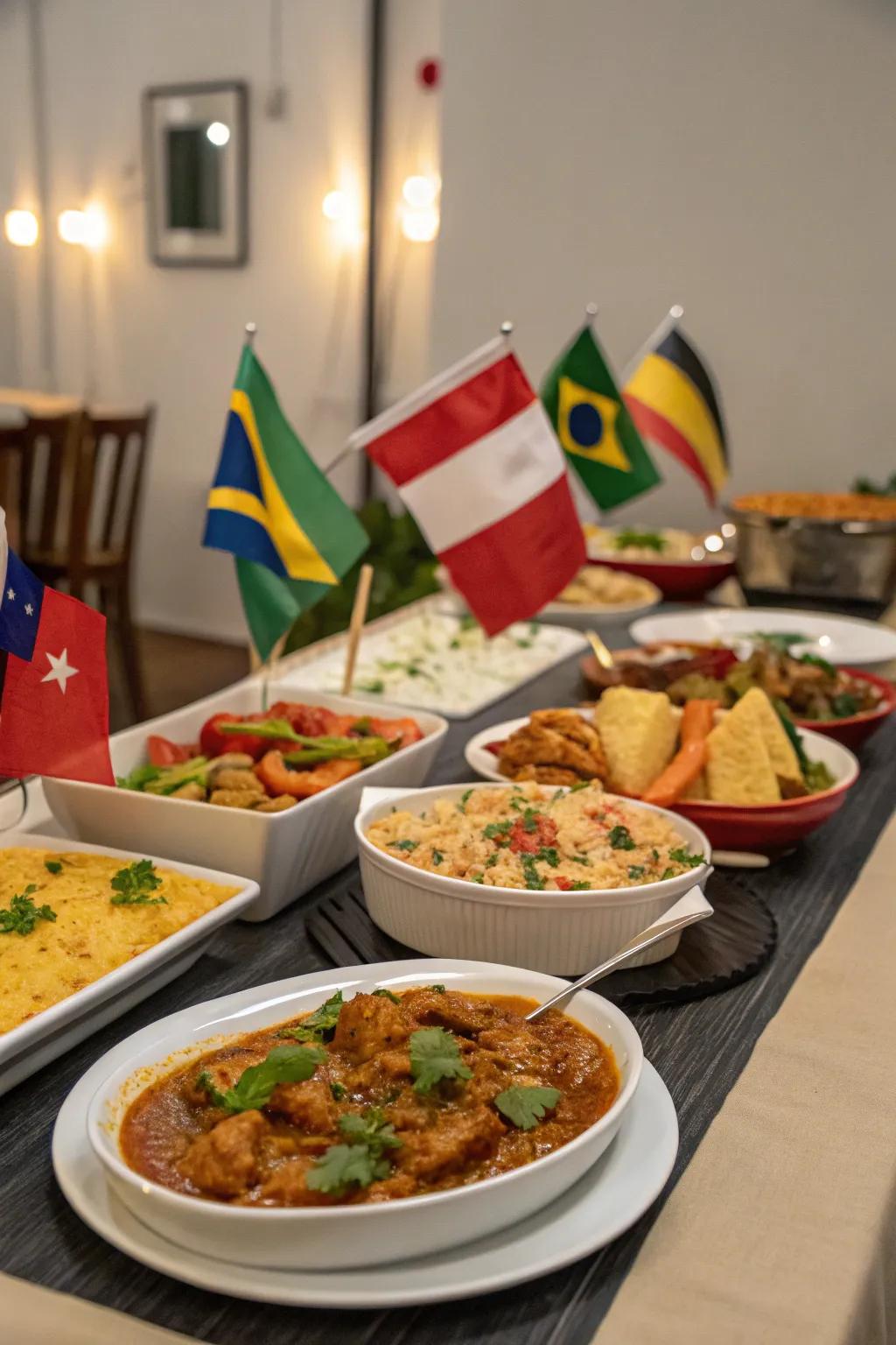 Set off on a culinary expedition around the world with a Global Gastronomy Get-Together.