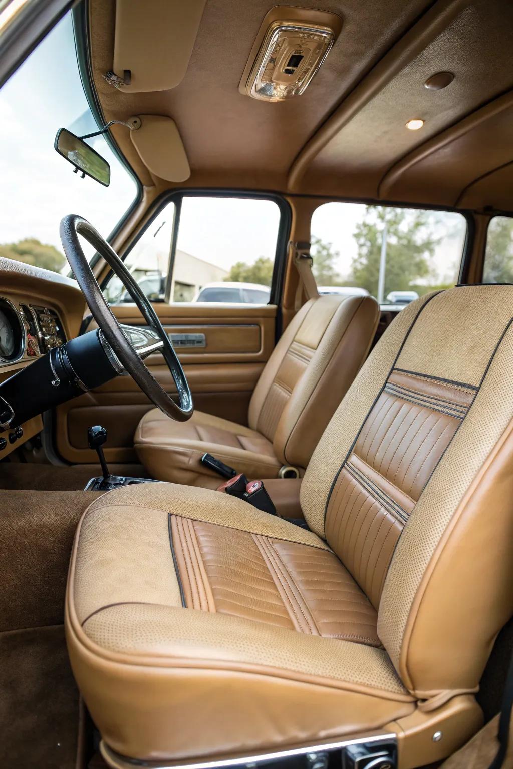 Enhance your travels with opulent hide chairs.