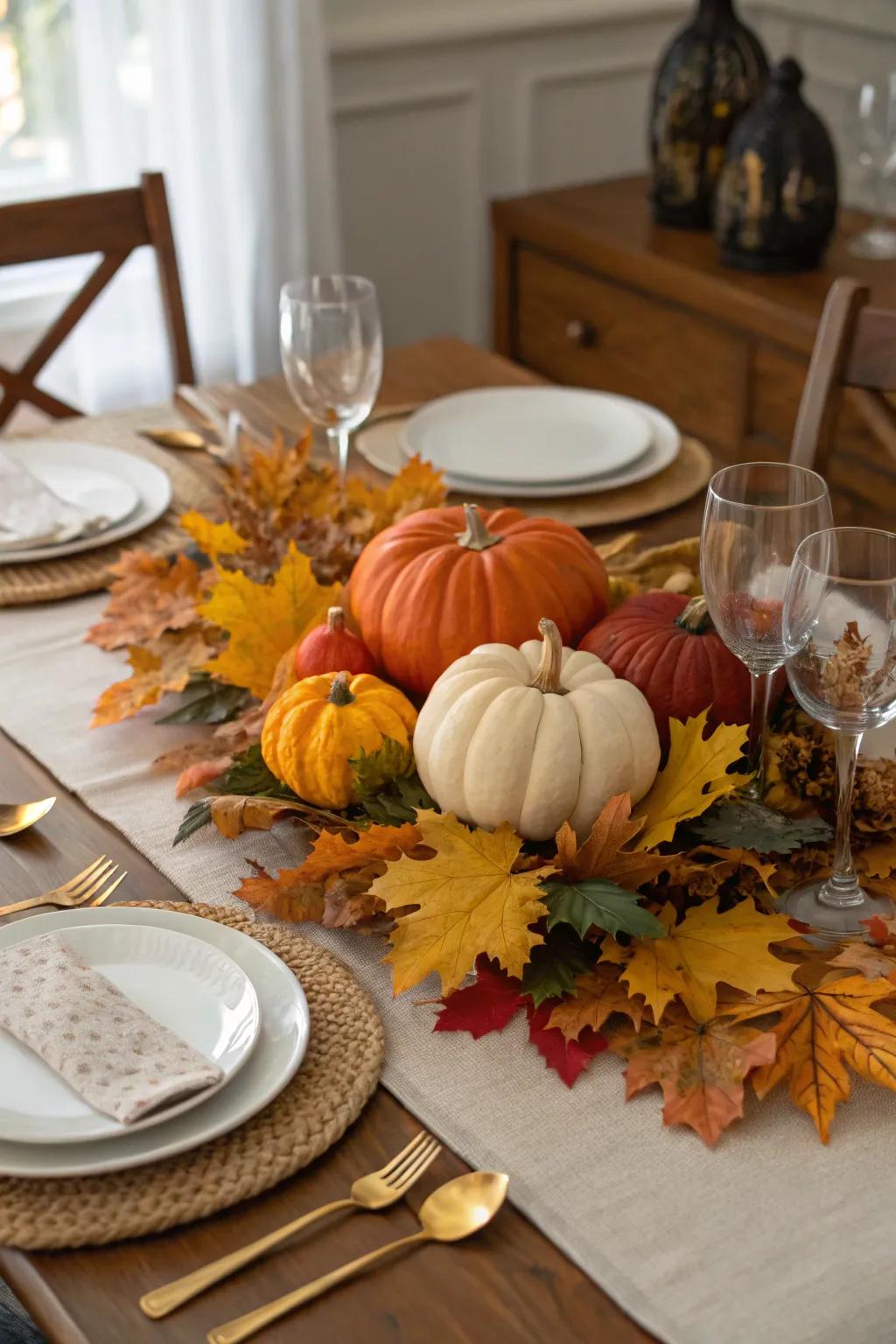 Gourd centerpieces inject classic fall charm into any tablescape.