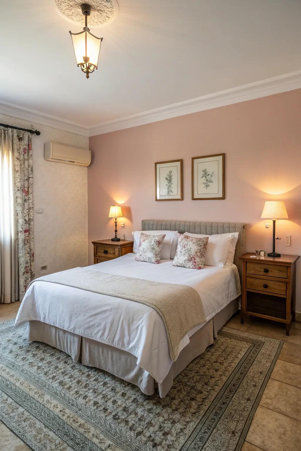 Bedroom symmetry promotes equilibrium and peace.