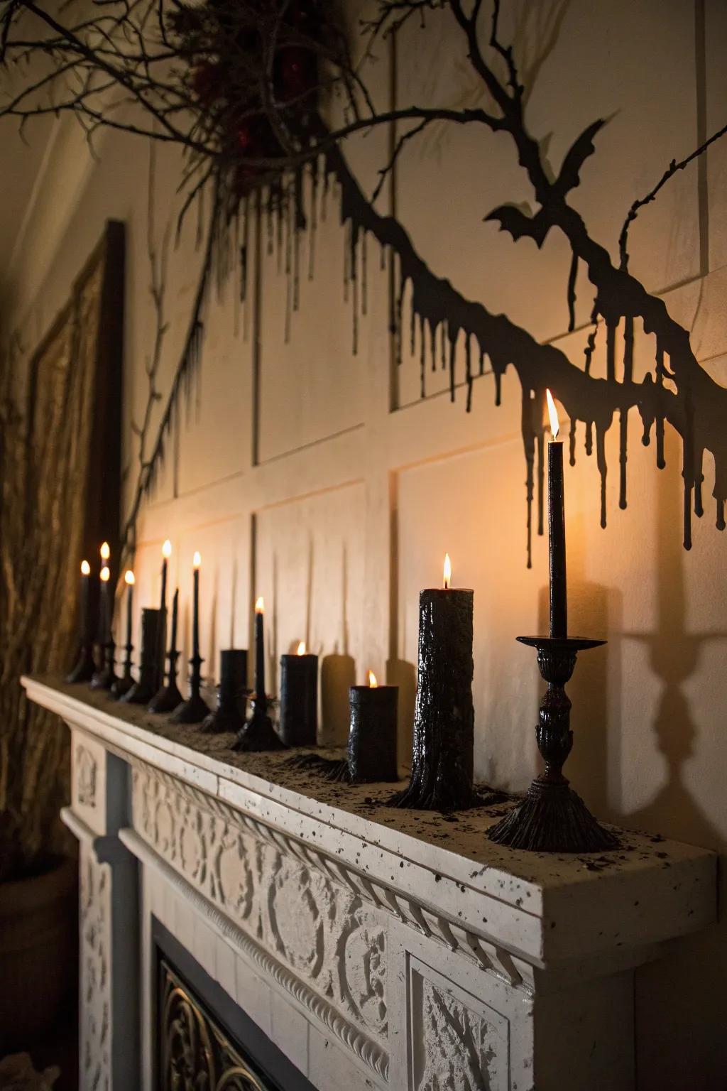 Candlelight that flickers can instantly morph any space into a chilling scene.