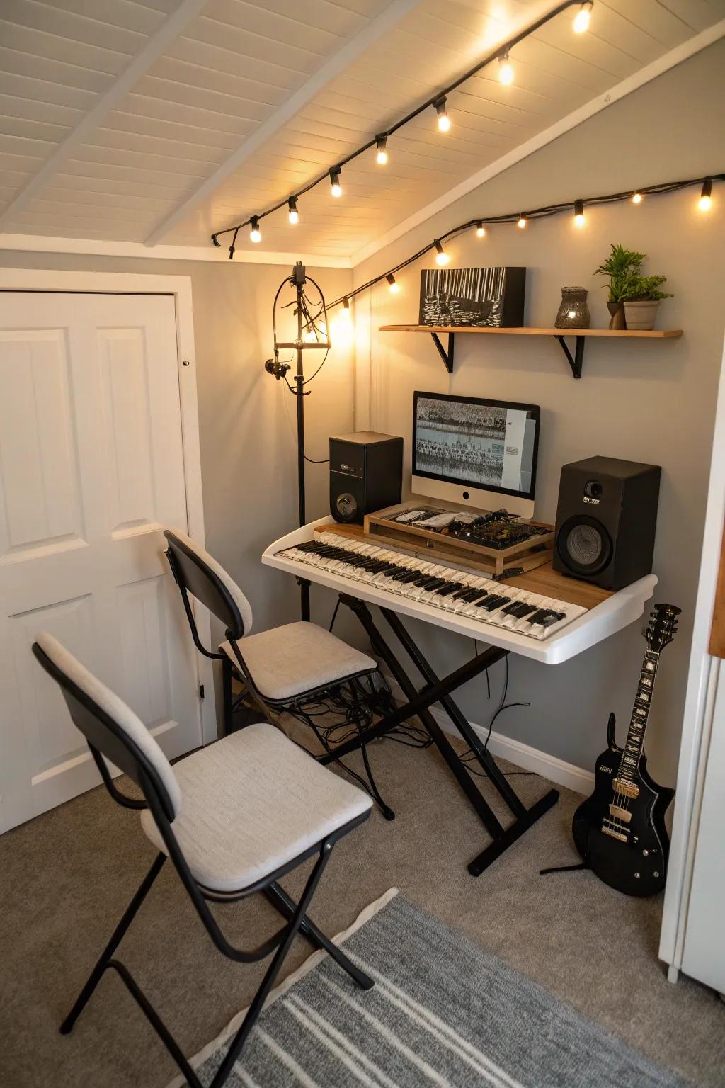 Optimize small areas with multifunctional pieces.