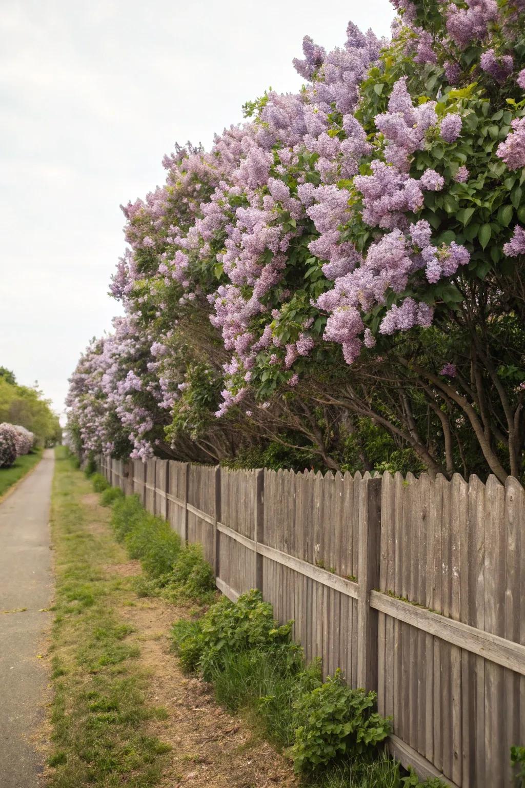 A <strong><em>Mystic Bloom</em></strong> screen offers both seclusion and charm to the garden.” loading=”lazy” class=”pimg”>
	</picture><figcaption>A <strong><em>Mystic Bloom</em></strong> screen offers both seclusion and charm to the garden.</figcaption></figure>
<p><strong><em>Mystic Blooms</em></strong> excel at forming a natural barrier, especially if you wish to keep prying eyes at bay. I’ve cultivated a line of them along my property line, which has given me a secluded retreat filled with lovely scents each spring.</p>
<h3>These products might be useful:</h3>
<ul class=