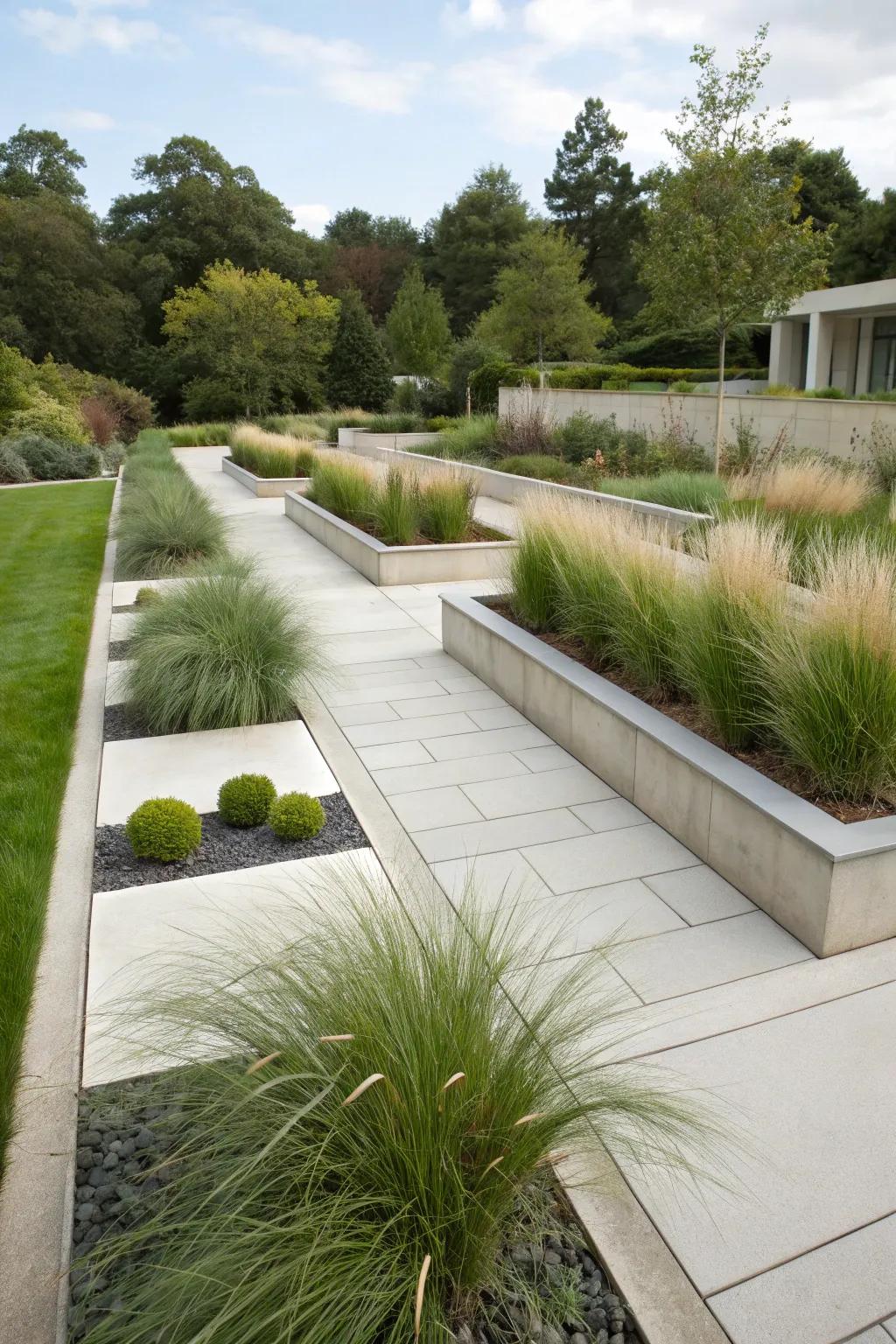 Geometric forms give a modern lift to any landscape.