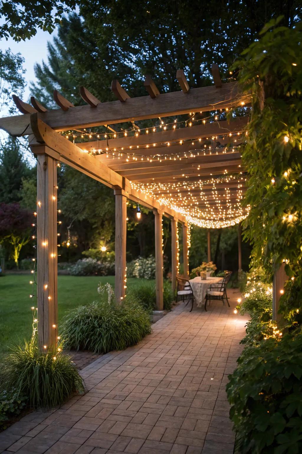 Twinkle strands weave a celestial tapestry for your nights.