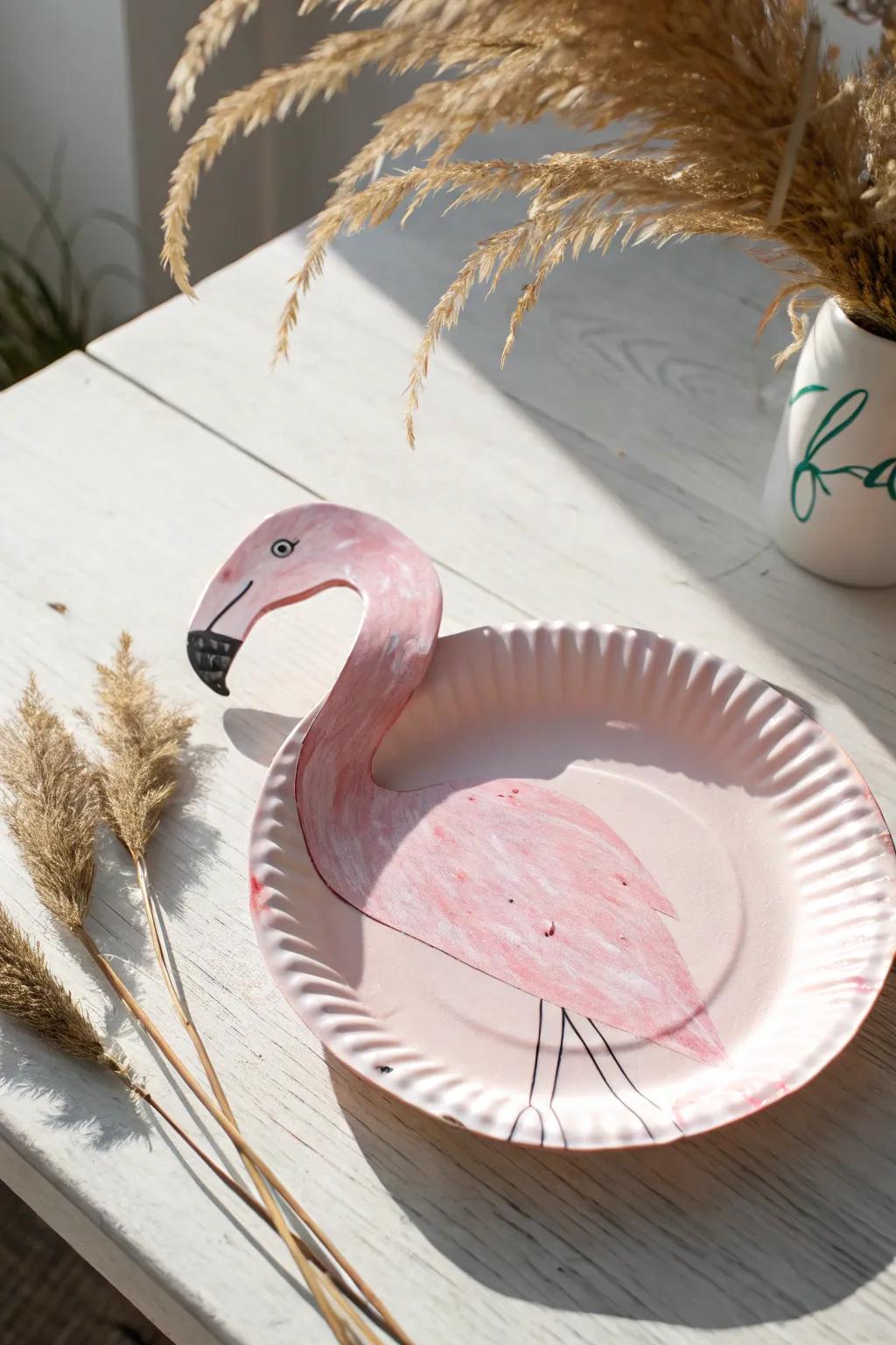 Bring a dose of playful elegance into your life with these captivating roseate spoonbill cardboard plates!