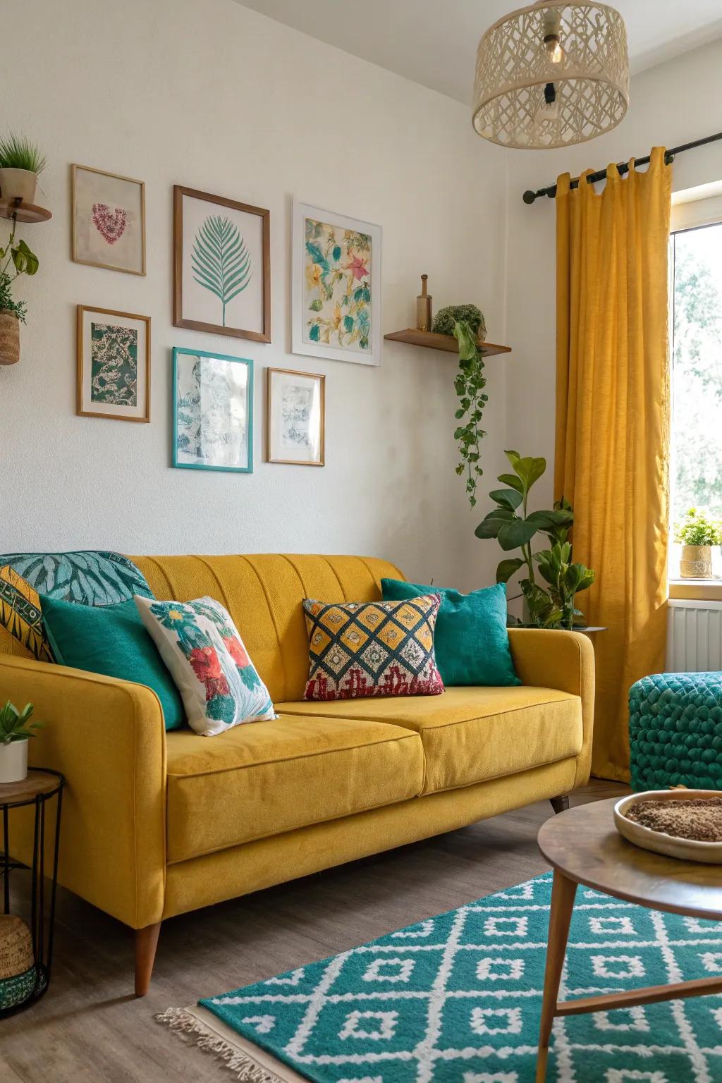 Illuminate your living space with brave retro shades.