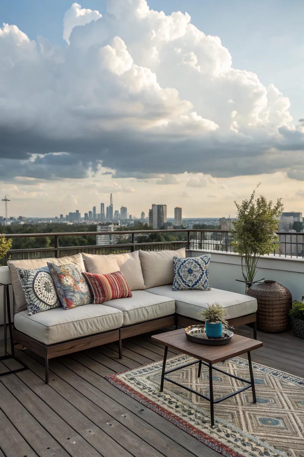 Design your personal haven with a comfortable couch arrangement.