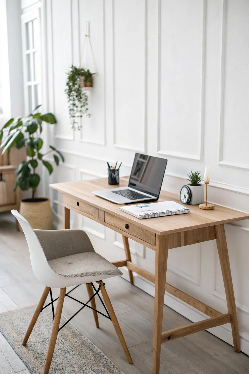 A minimalist strategy keeps your workspace intentional and uncluttered.