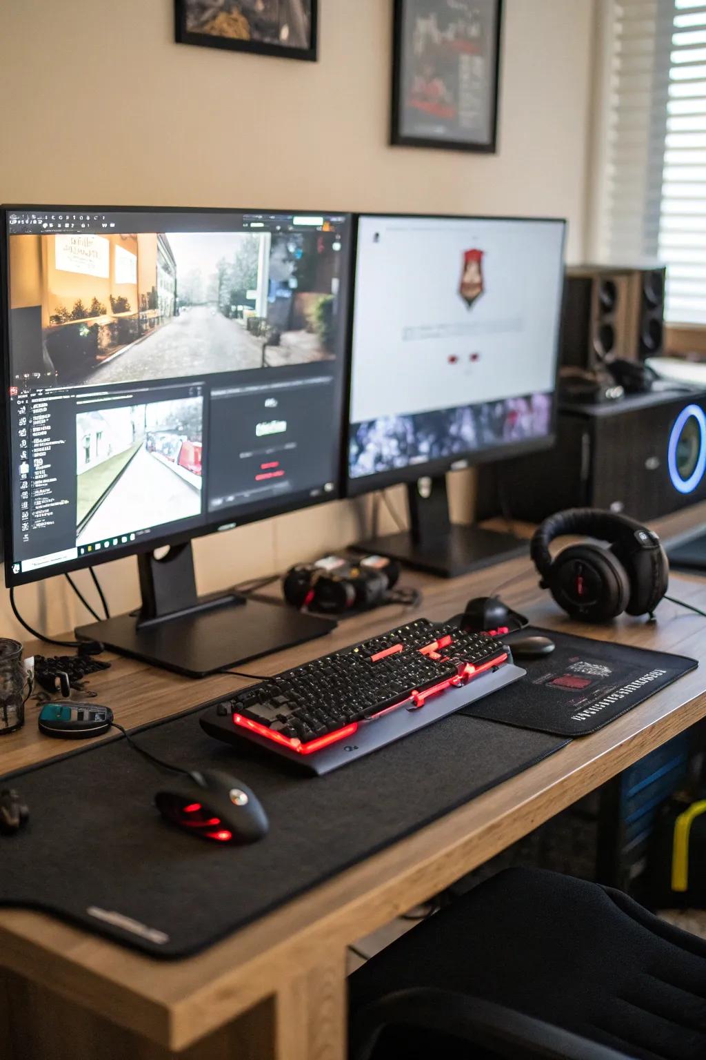Utilize the advantages of dual monitors for a streamlined streaming setup.