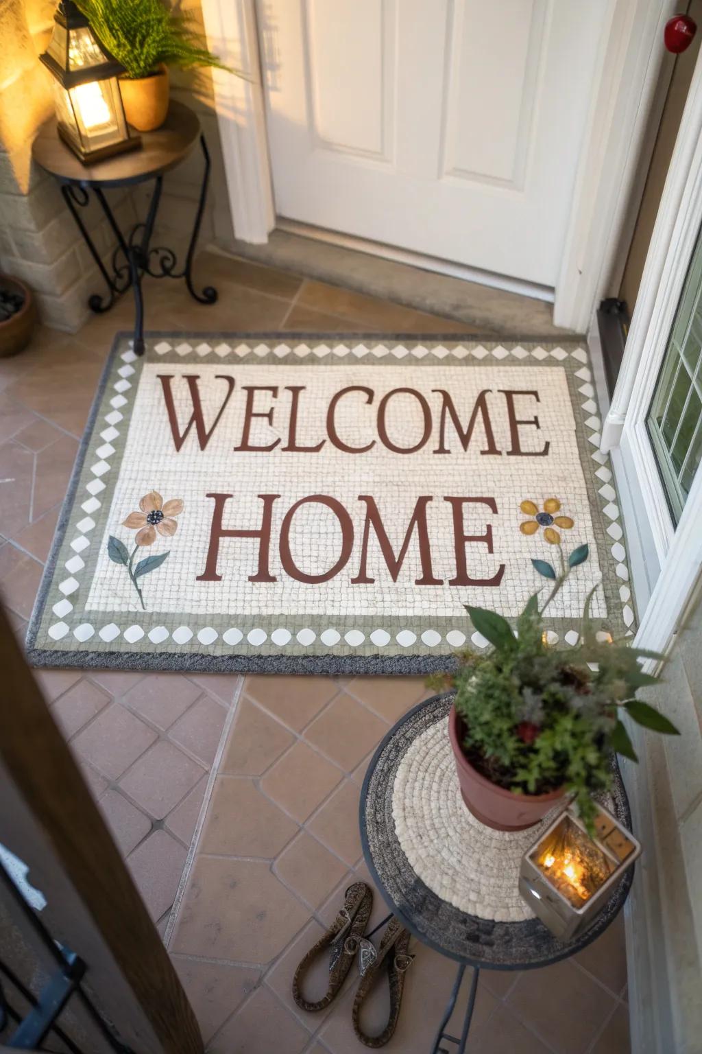 Design a heartfelt greeting with personalized welcomes.