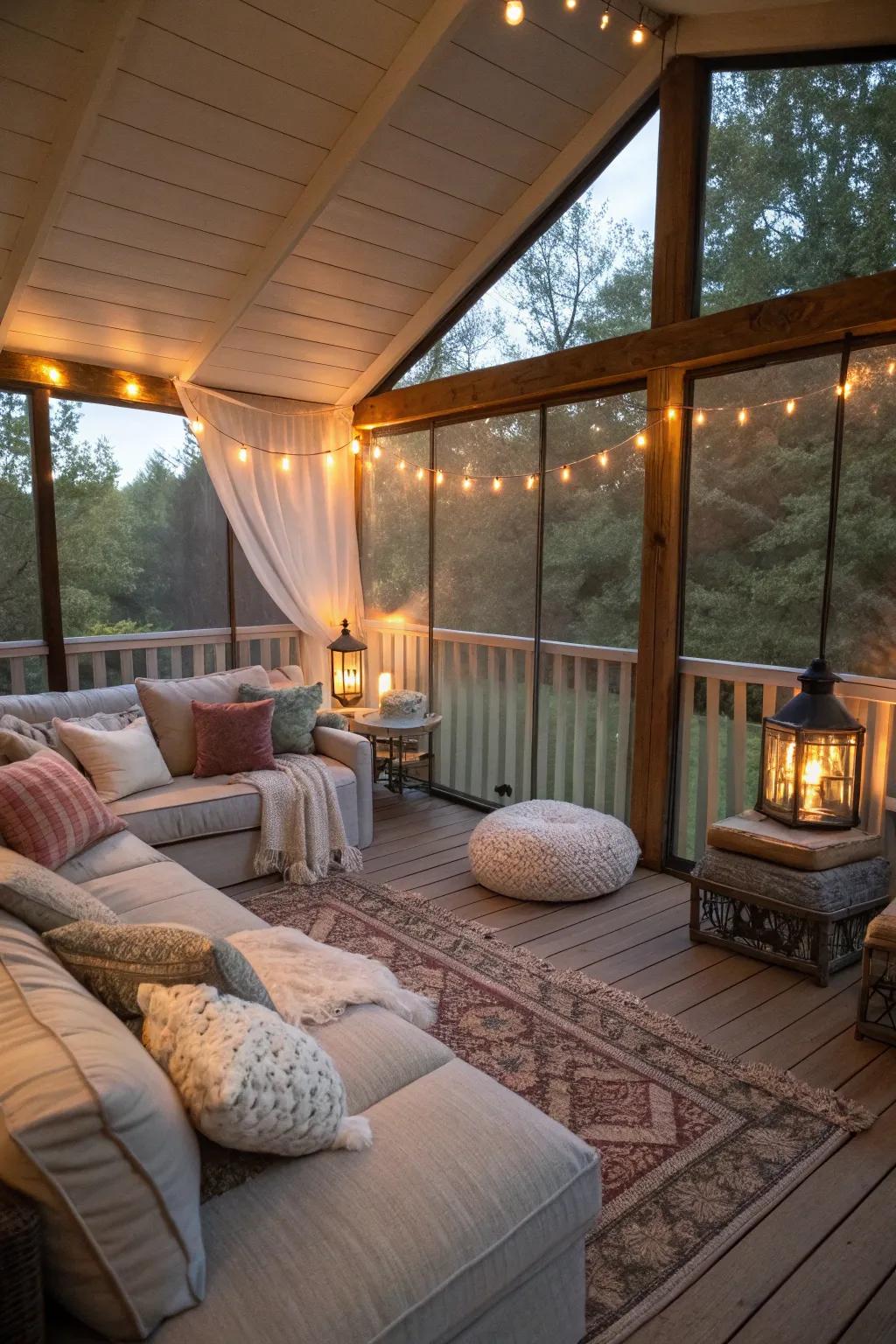 Create a bug-free oasis under your deck.