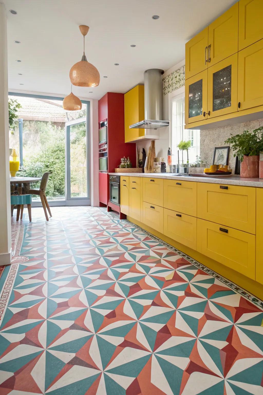 The design possibilities are endless with vinyl flooring.