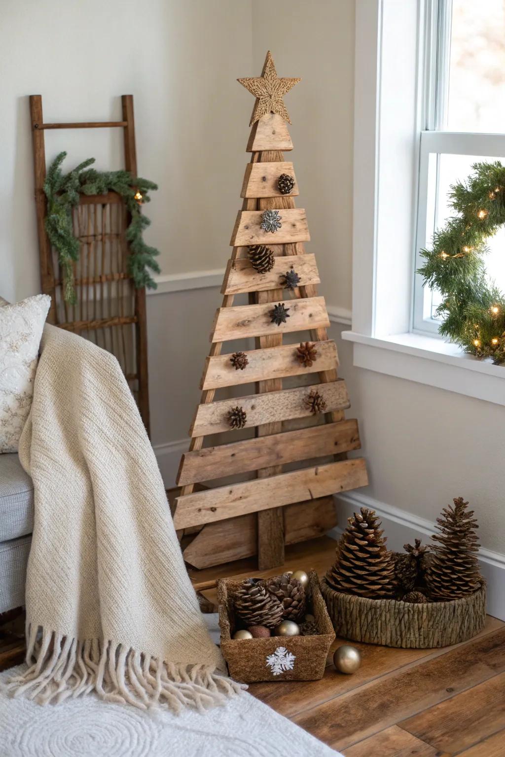 A country timber panel tree put nicely in a comfortable edge.