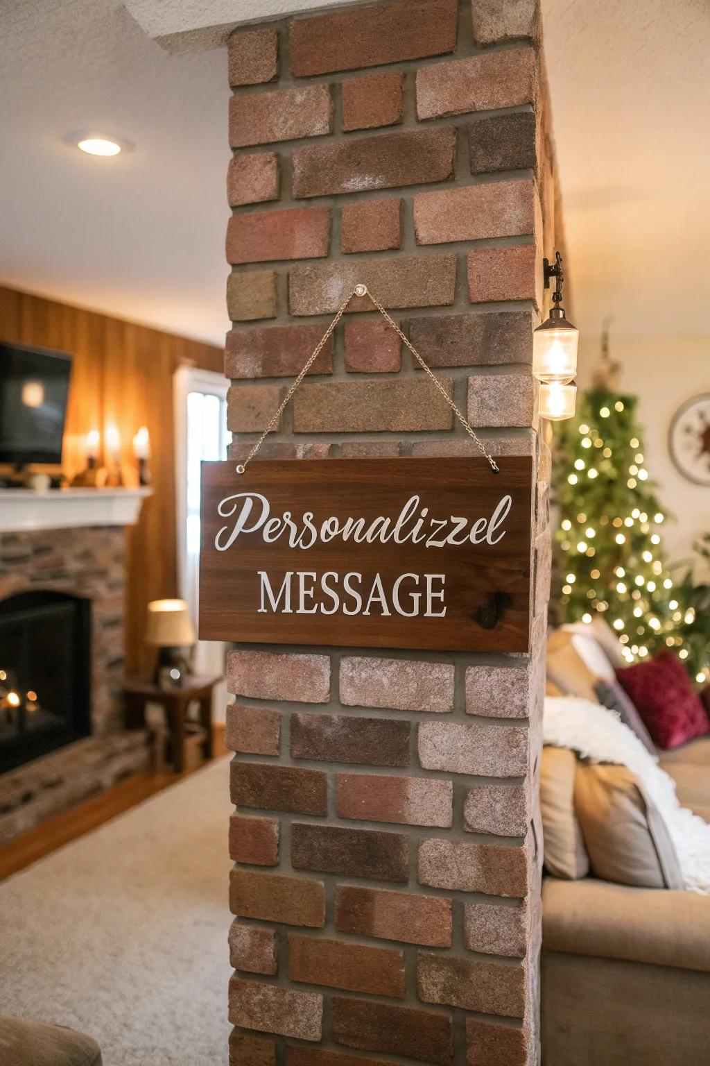 Custom timber plaques bestow a comforting essence upon any environment.