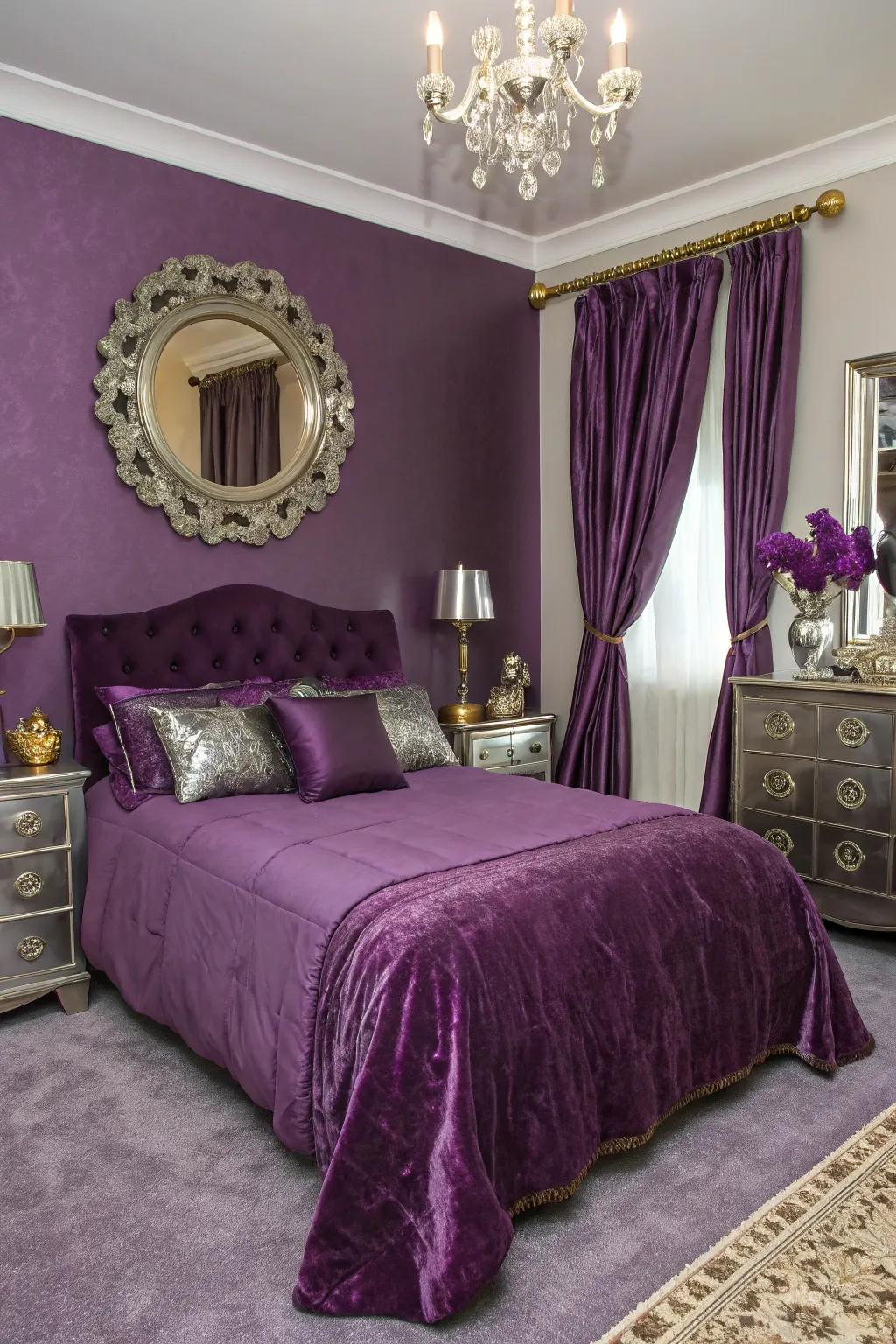 Glam it up with metallic accents.