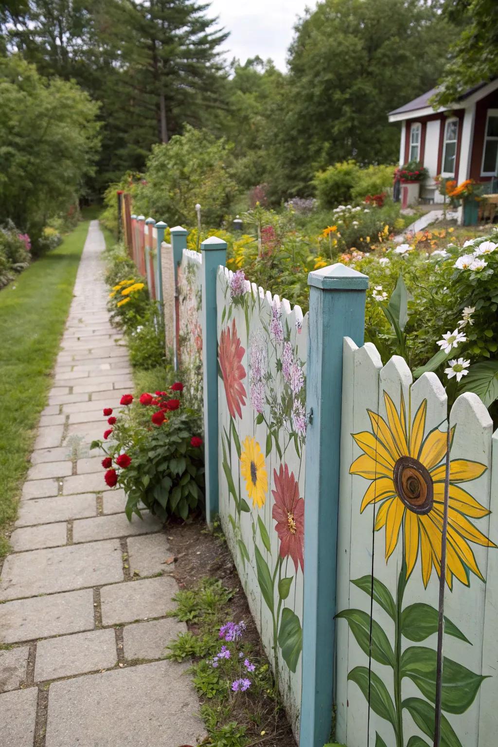 Seasonal blossoms keep your fence alive with color throughout the year.
