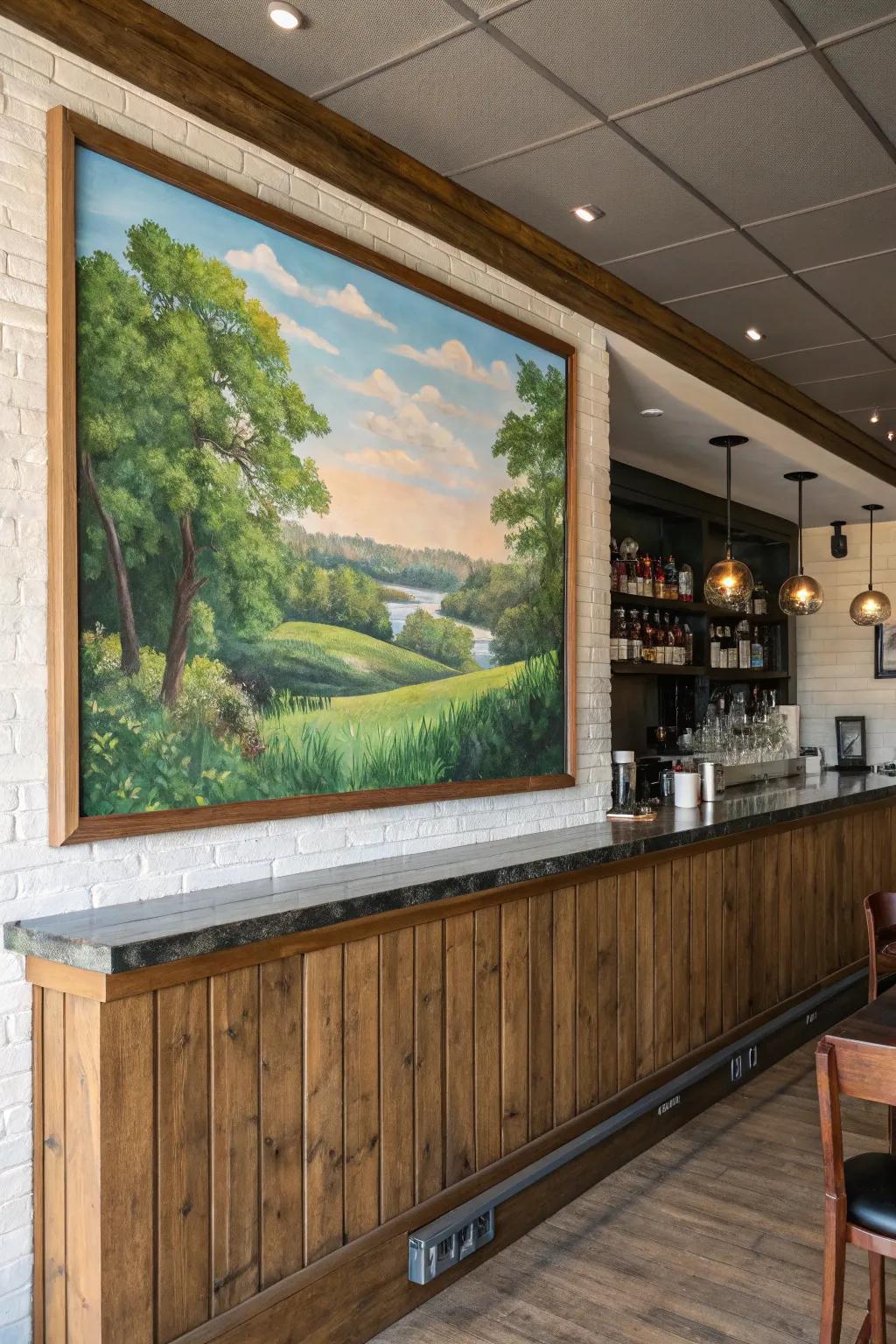 Art inspired by nature adds calmness and balance to your decor.