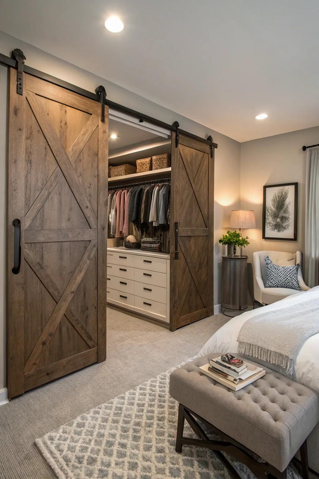 Gliding gates provide a space-efficient answer for this elegant cupboard.