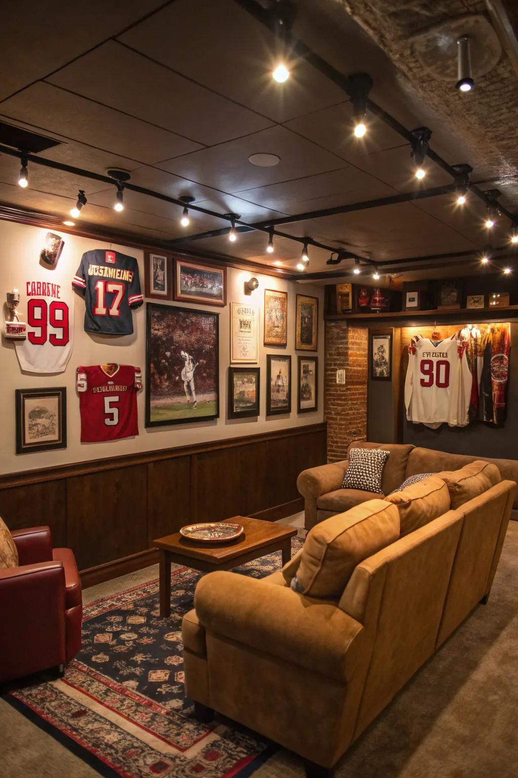 A nostalgic space for sports enthusiasts.