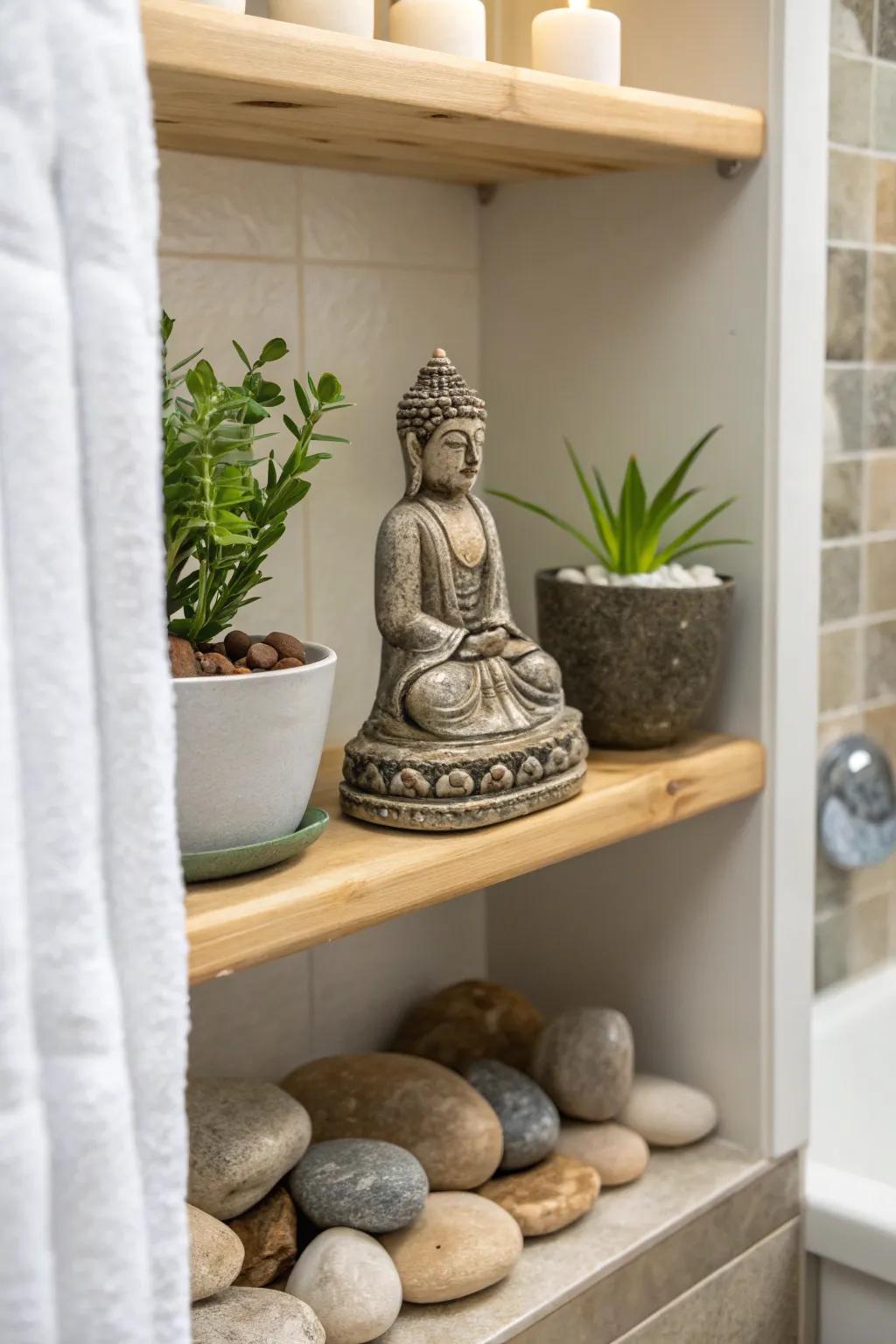 A tranquil nook encourages peace and calm.
