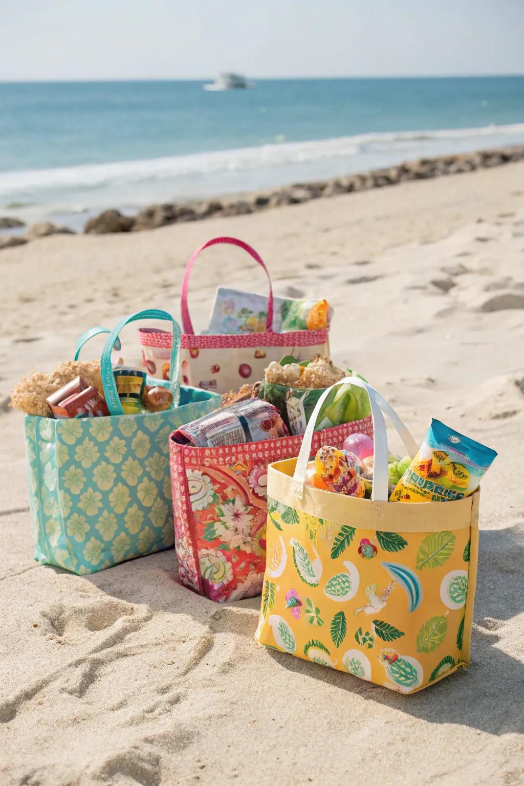 Seaside carryalls are both functional and appreciated presents.