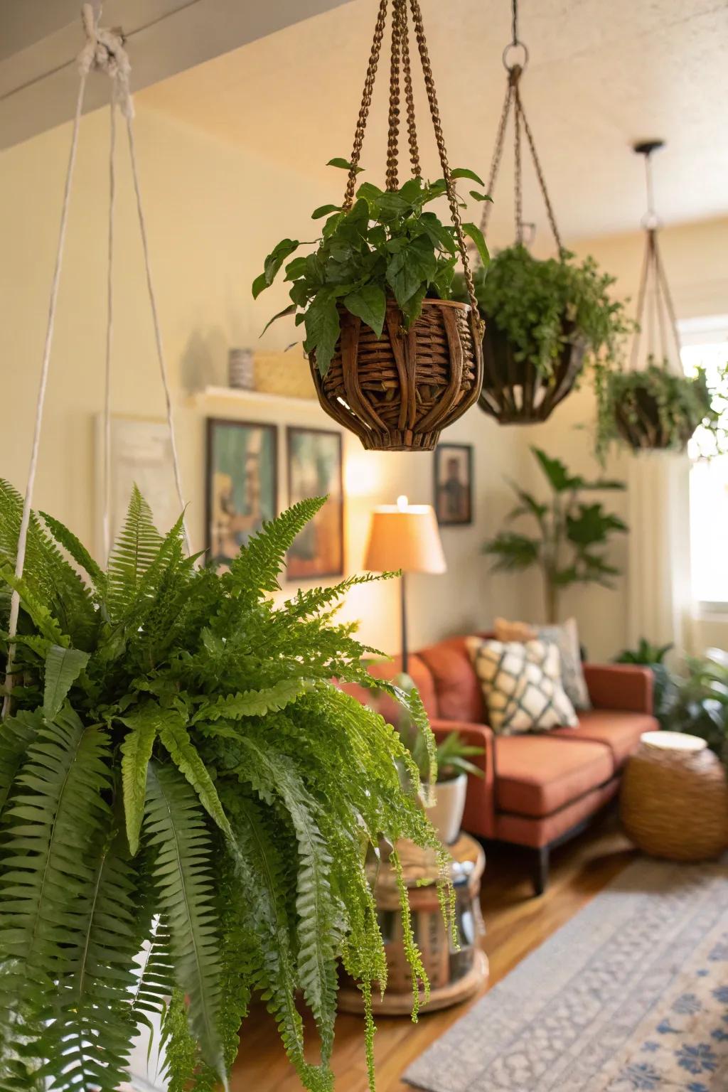 Get creative with an eclectic mix of planters.