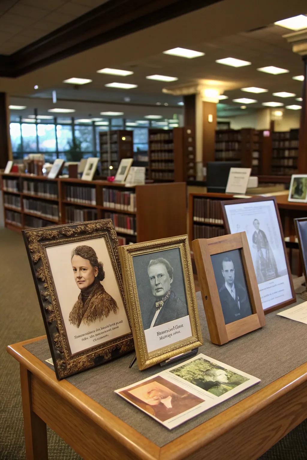 Handcrafted frames creating a curated spotlight.