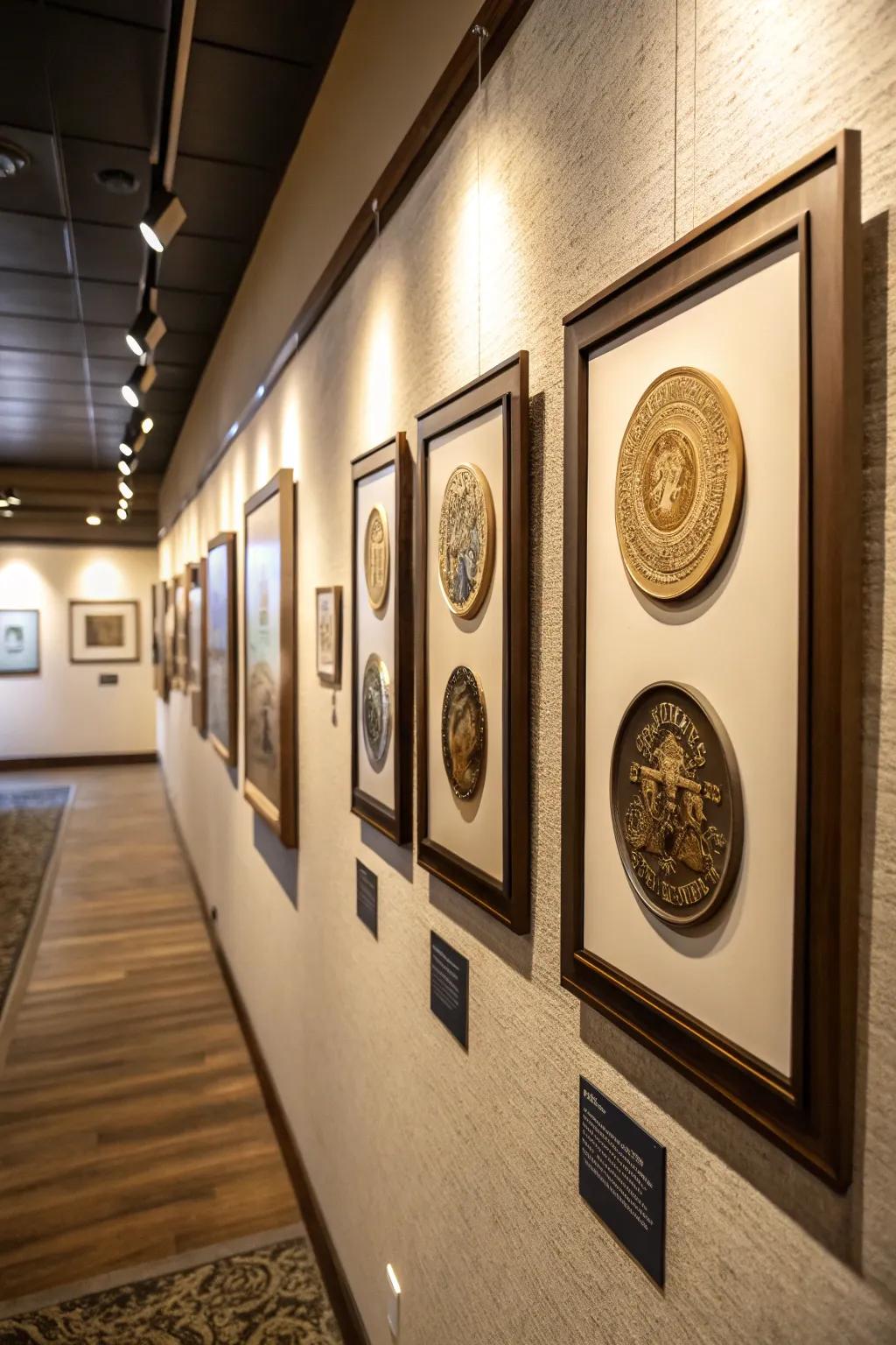 Picture frames turn your coins into wall art.