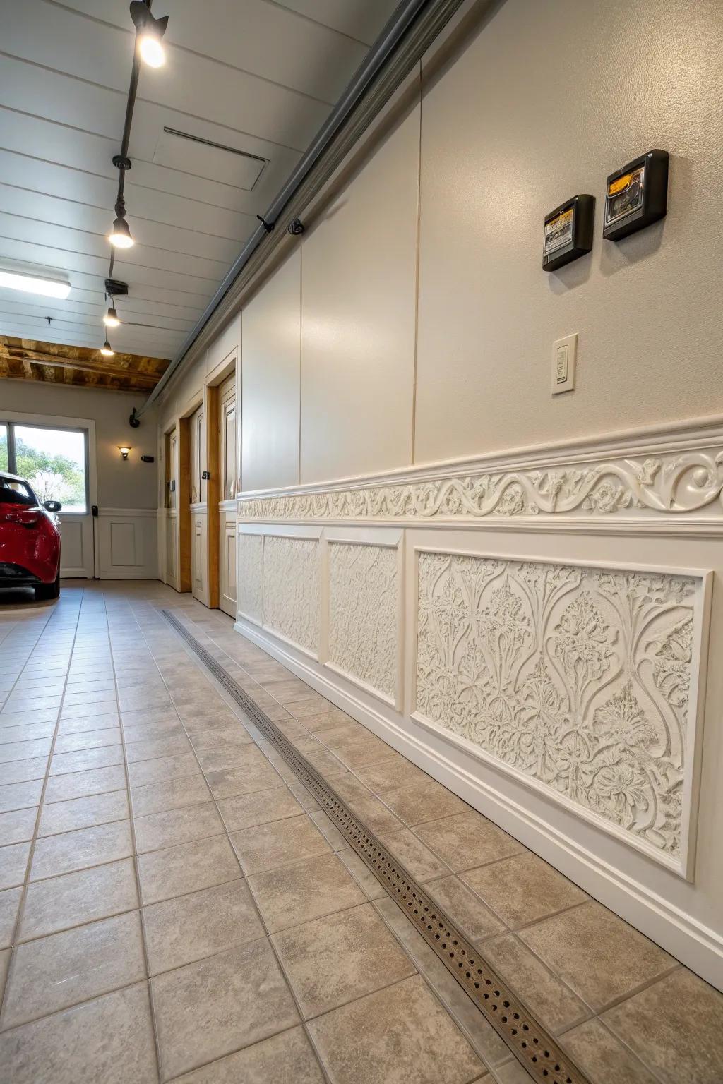 Base moldings finalize the aesthetic of your garage.