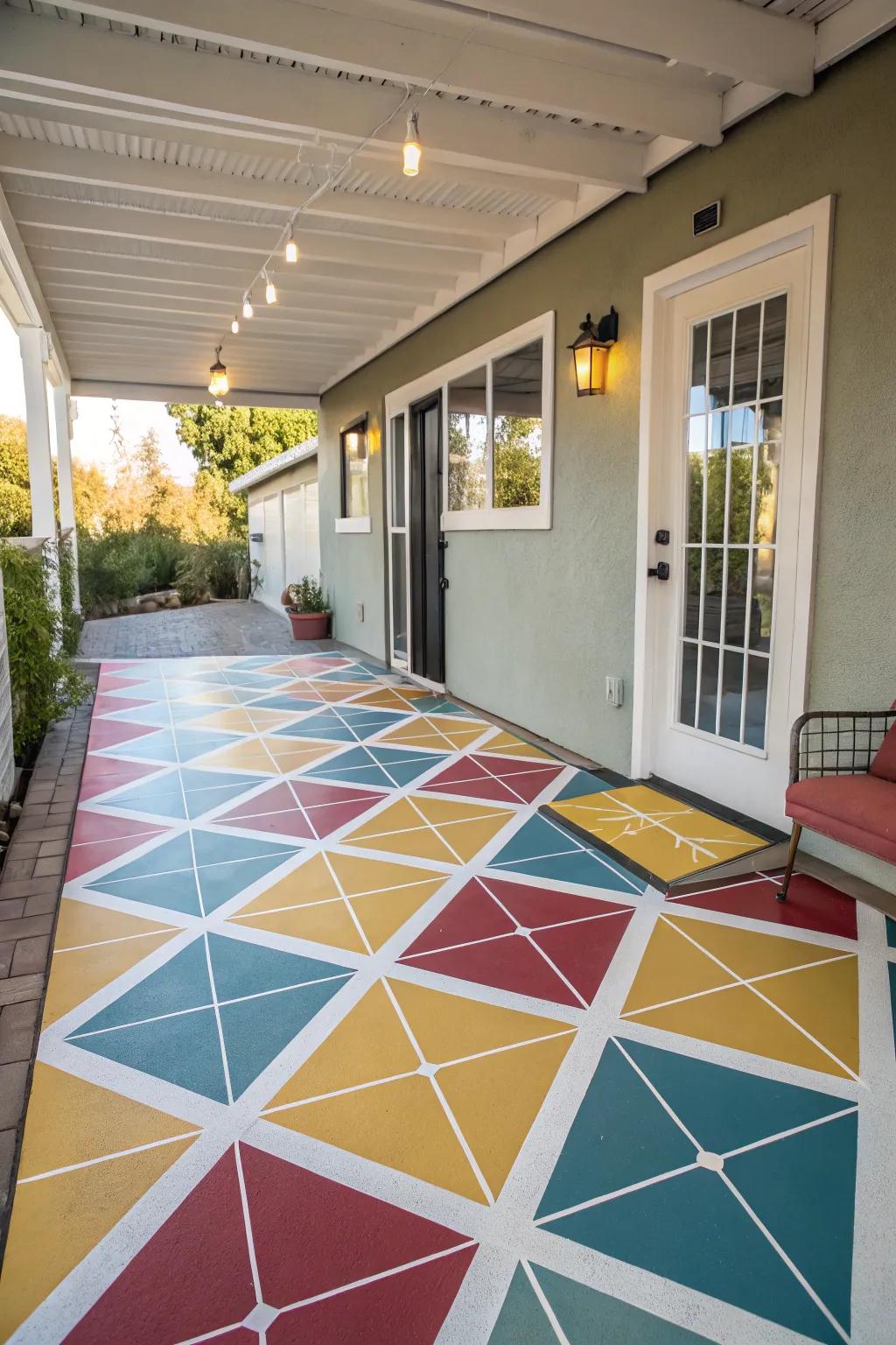 A painted surface can dramatically reshape your patio's aesthetic.