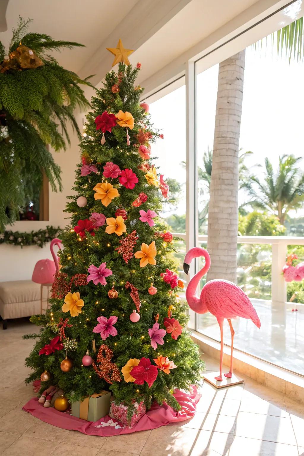 Bring an Equatorial Paradise to your holiday décor with radiant and cheerful accents.