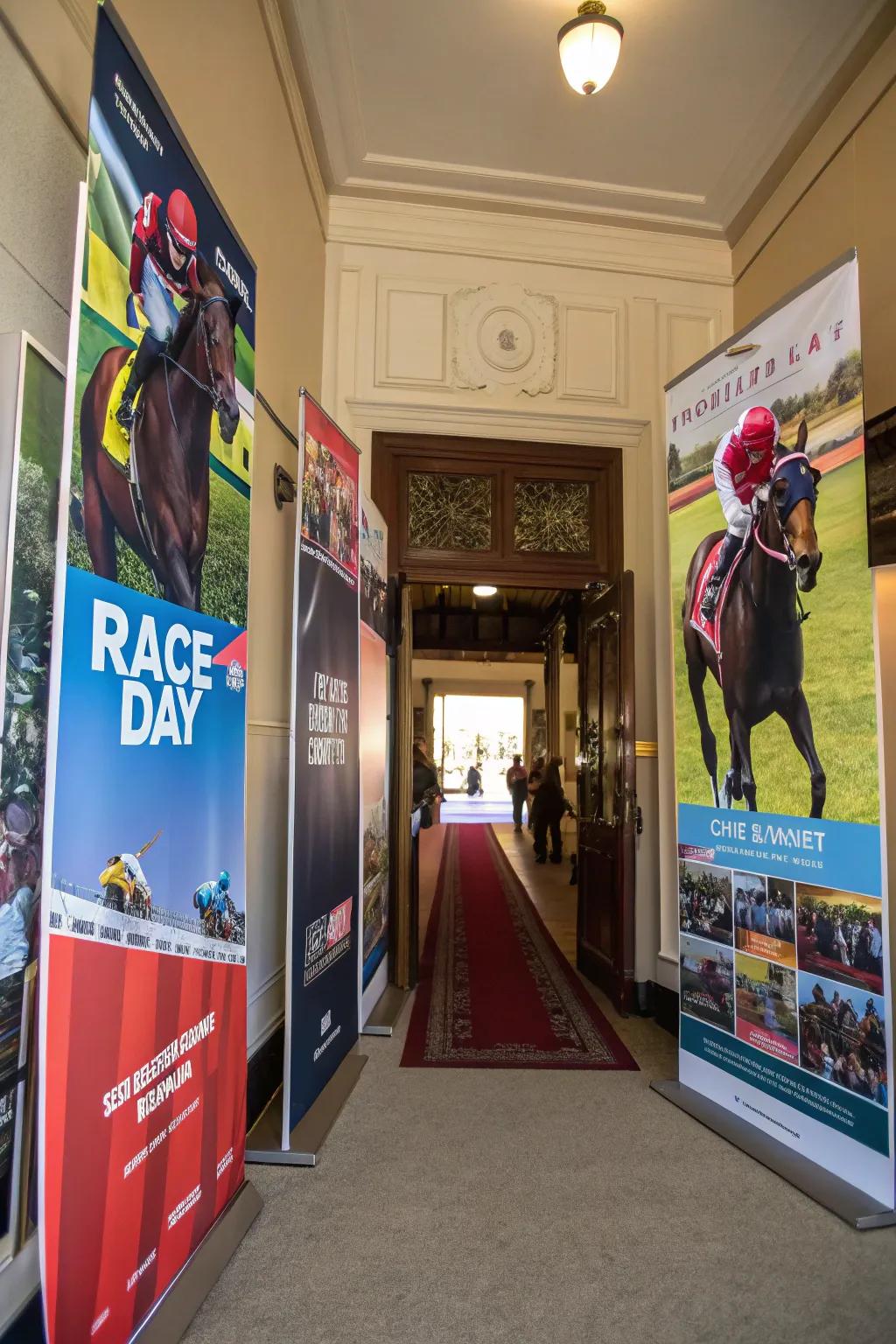 Competition-day visuals introduce the thrill and excitement of competition into your area.