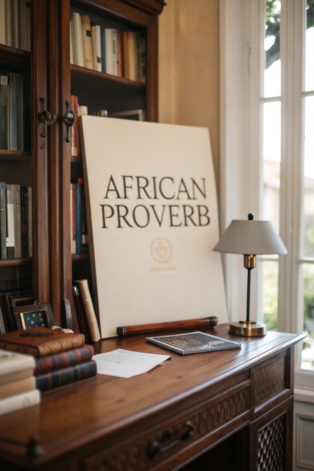 Cultural quotations enhance a home with global wisdom and inspiration.