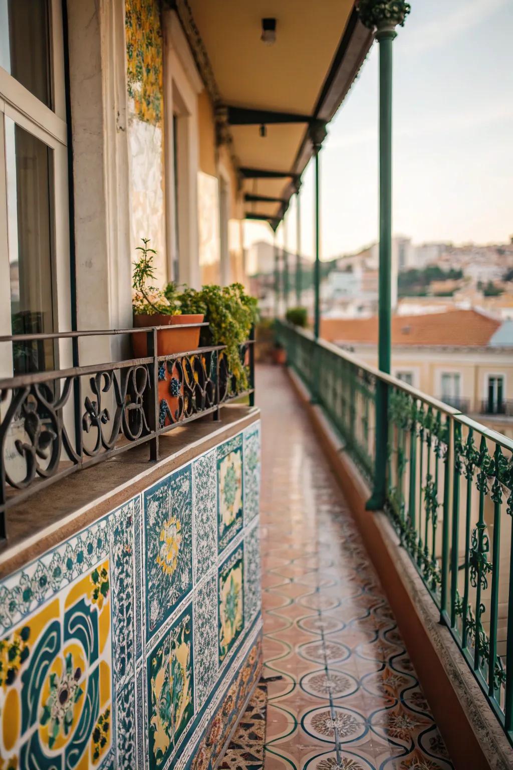 Patterned tiles add color and personality.