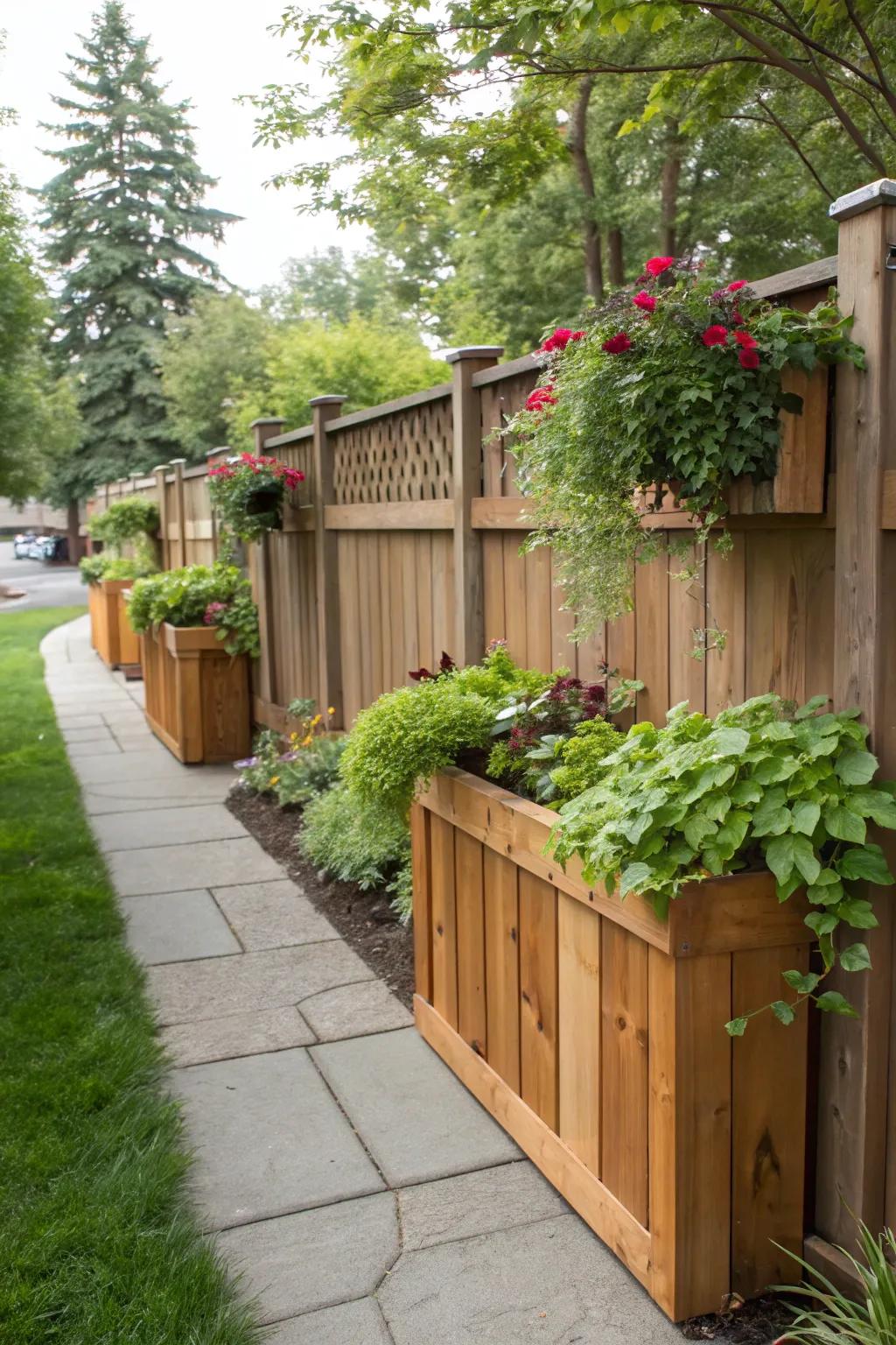 Flora-integrated barriers unite confidentiality with nature.