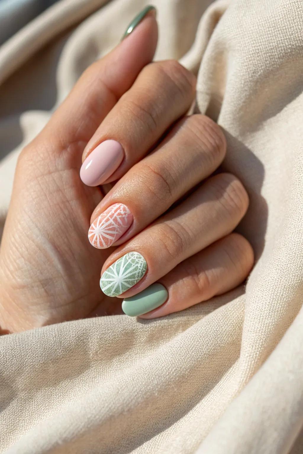 Effortlessly chic: Transform your nails with minimalist DIY appliques in mere moments.