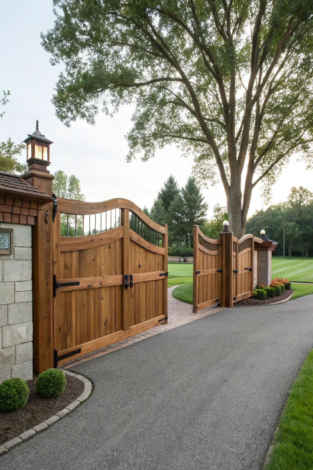 A grand entryway gate offering both security and visual appeal.