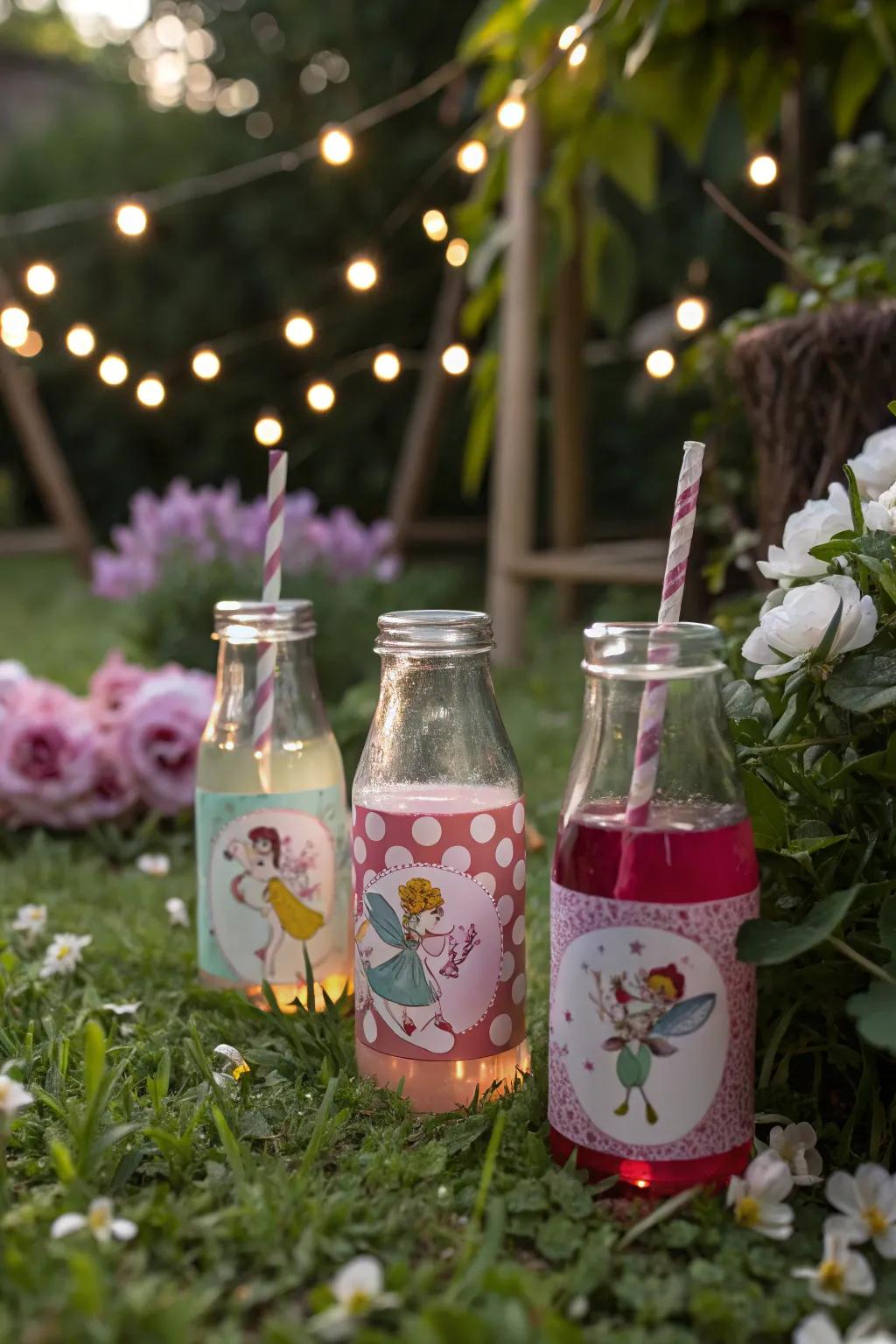 Enchanted drinks append a magical flair to the gathering.