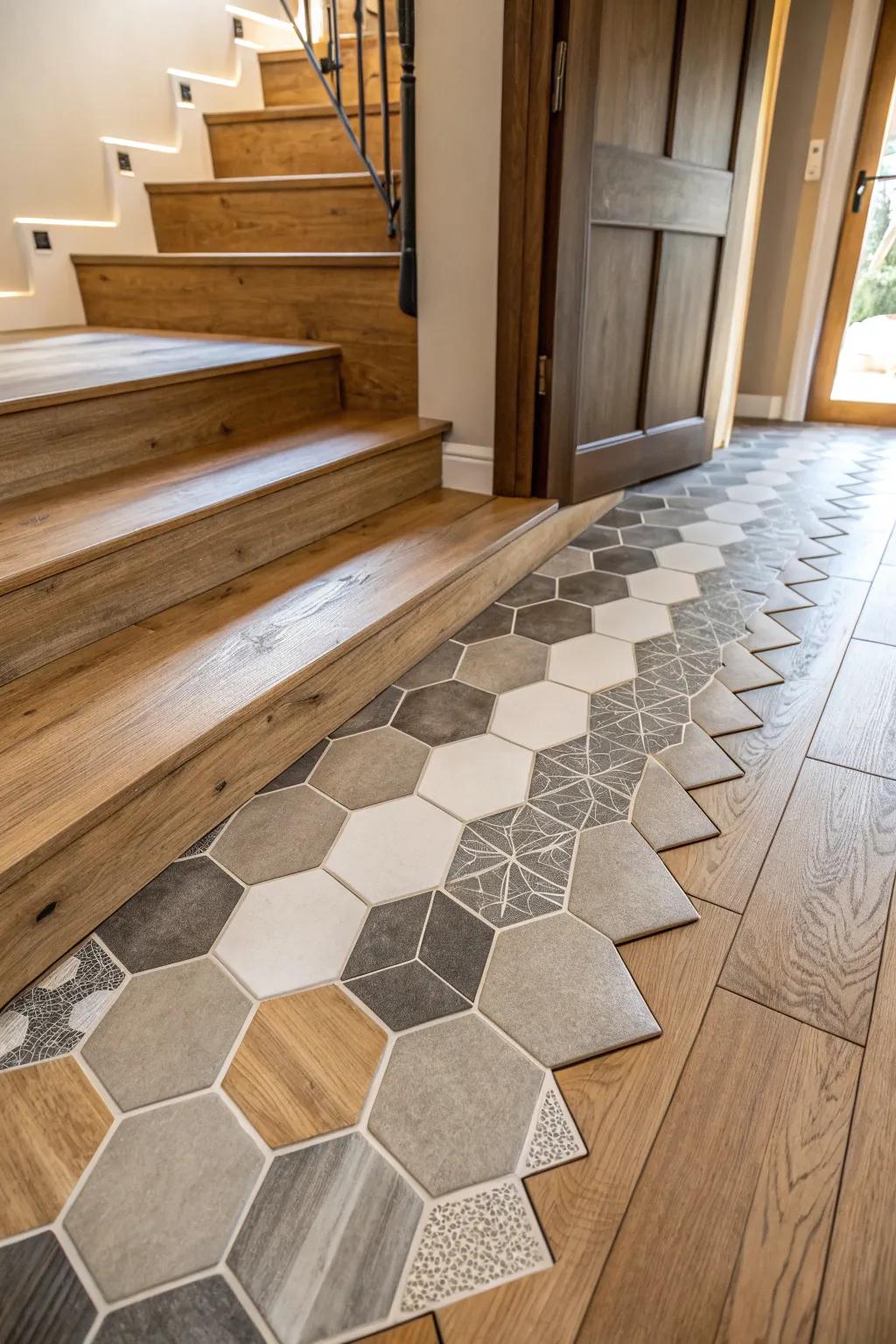 Unusual pattern that provides a distinct element.